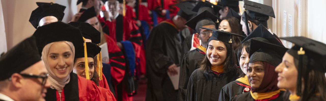 MS and PhD students at the 2026 WCGS Commencement Ceremony